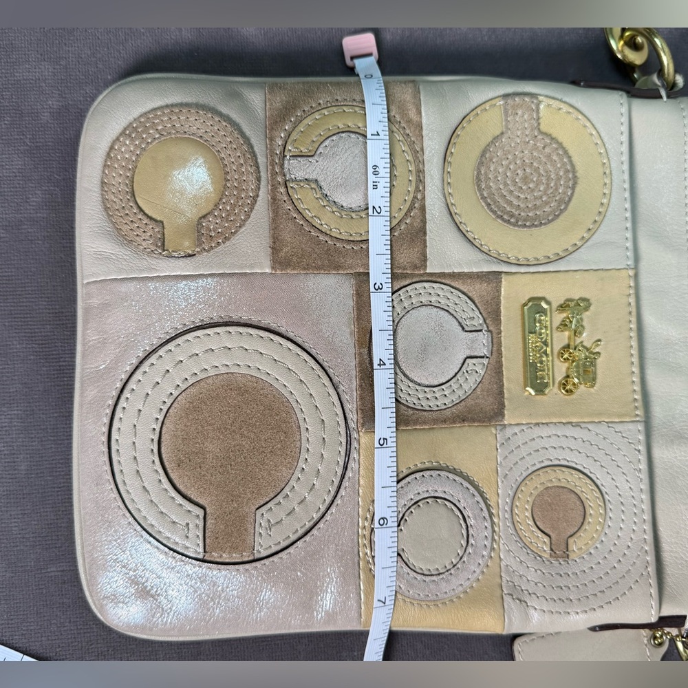 Coach Madison Mia Leather Patchwork Crossbody Bei… - image 8